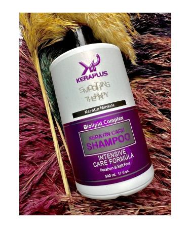 KERAPLUS Keratin Care Shampoo 500 Ml Salt-Free Sulfate-Free - Buy Online on GoSupps.com
