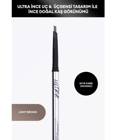 Missha Natural Looking Permanent Waterproof Eyebrow Pencil Ultra Powerproof Brow Slim Pencil (Light Brown) - Buy Online on GoSupps.com