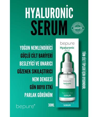 Bepure Hyaluronic Acid Serum Intensive Moisturizing Plumping Anti-Aging Skin Care Serum 30ml - Buy Online on GoSupps.com