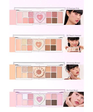 PERIPERA Multifunctional Makeup Palette Peripera All Take Mood Like Palette (03 Honey Brown) (Honey K-Oookie) - Buy Online on GoSupps.com