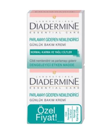 Diadermine Moisturizing Care Cream for Normal and Combination Skin 2-Pack 50 ml+50 ml