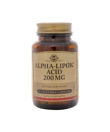 Solgar Alpha Lipoic Acid 200 Mg 50 Capsules