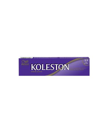 Wella Koleston Single Tube Dye 3/4 Dark Chestnut - Buy Online on GoSupps.com