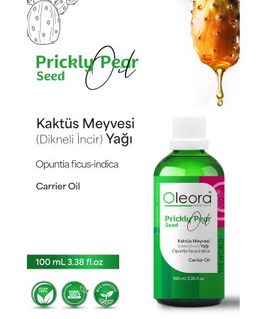 Oleora Cactus Fruit Oil Pure Fixed Oil (CACTUS FRUIT OIL) Carrier Oil Pure 100 ml