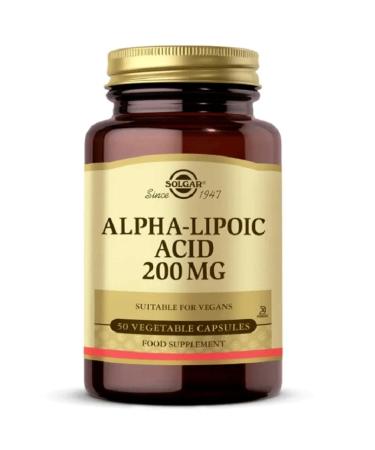 Solgar Alpha Lipoic Acid 200 Mg 50 Capsules (alpha Lipoic Acid) - Buy Online on GoSupps.com