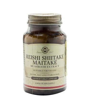 Solgar Reishi Shiitake Maitake Mushroom Extract 50 Capsules