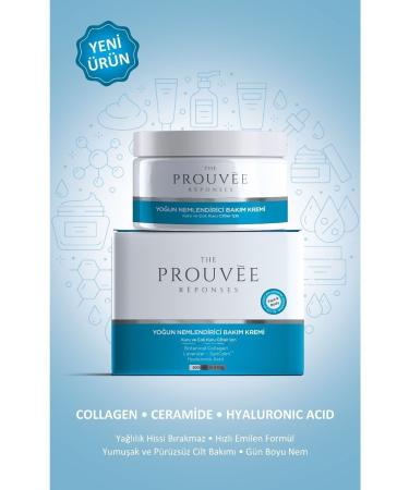 The Prouvee Reponses Collagen Ceramide Hyaluronic Acid Intensive Moisturizing Face and Body Skin Care Cream 200ml