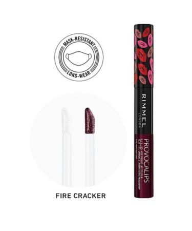 Rimmel London Lipstick - Provocalips Kiss Proof Lip Color 570 Firecrackers 3614225463709 - Buy Online on GoSupps.com