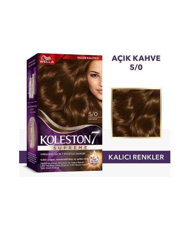 Wella Koleston Supreme Hair Dye 5/0 Light Brown X2 Set - Buy Online on GoSupps.com