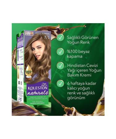 Wella Koleston Naturals Hair Dye 7/1 Ash Blonde X3 Set - Buy Online on GoSupps.com