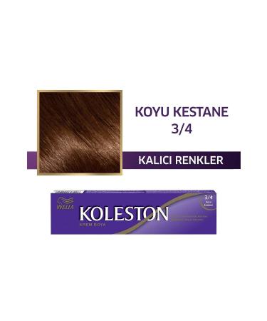 Wella Koleston Single Tube Dye 3/4 Dark Chestnut