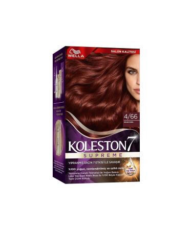 Wella Koleston Supreme Kit Hair Dye 4/66 Warm Red - Buy Online on GoSupps.com