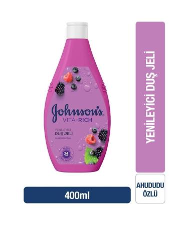 Johnson's Johnsons Vita-rich Raspberry Refreshing Shower Gel 400ml
