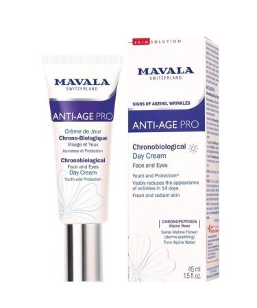 Mavala Anti-age Pro Chronobiological Day Cream Face And Eyes 45 ml