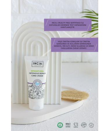 INCIA 0 Natural Repair Care Cream Intensive Moisturizing Skin Care Lavender Avocado Shea Vegan 50 ml - Buy Online on GoSupps.com