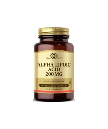 Solgar Alpha Lipoic Acid 200 Mg 50 Herbal Capsules - Buy Online on GoSupps.com