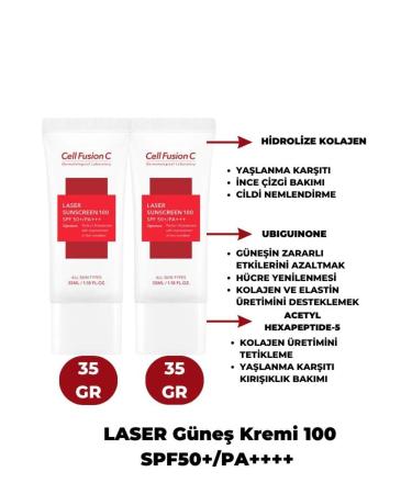 Cell Fusion C Laser Sunscreen 100 SPF50+/PA+++ 35ml+35ml Set - Buy Online on GoSupps.com