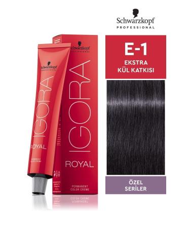 Igora Royal Special Series E-1 Extra Ash Additive Hair Dye 60ml