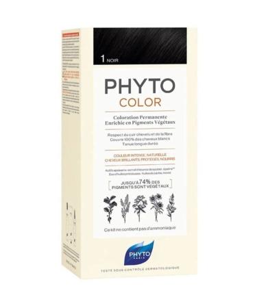 Phyto Color Herbal Hair Dye - 1 - Black No Points