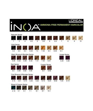 INOA Original New Ammonia-Free Vegan Hair Dye 7.44 Blonde Intense Copper 60gr - Buy Online on GoSupps.com