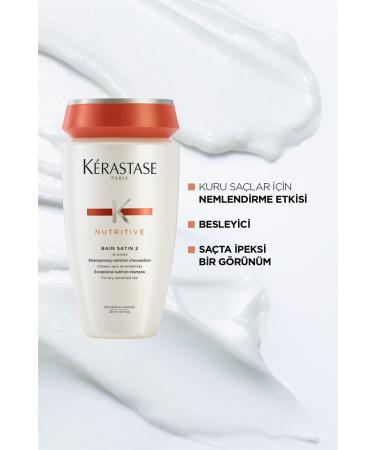 Kerastase Nutritive Bain Satin No:2 Nourishing Shampoo for Dry Hair 250ml - Buy Online on GoSupps.com