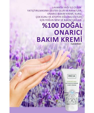 INCIA 0 Natural Repair Care Cream Intensive Moisturizing Skin Care Lavender Avocado Shea Vegan 50 ml - Buy Online on GoSupps.com