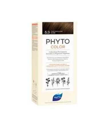 Phyto Color Herbal Hair Dye 5.3 - Light Chestnut Gold New Series.