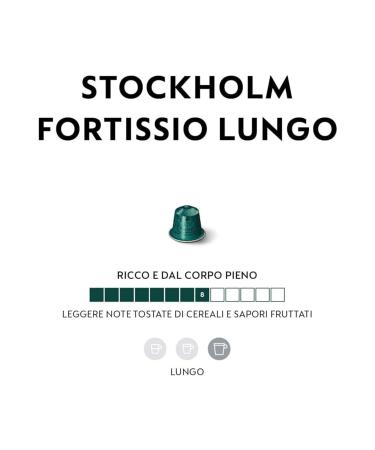 Nespresso Stockholm Fortissio Lungo 10 Box (100 Capsules) - Buy Online on GoSupps.com