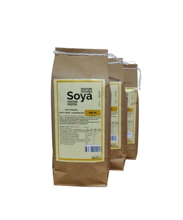 Soyfleks Dark Color Soy Minced Meat 500 Gr x 3 (1.5 Kg) - Buy Online on GoSupps.com
