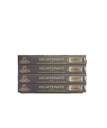 Nespresso Gran Caff Garibaldi Compatible Decaffeinato Capsule Coffee 10 Pieces 4 Boxes
