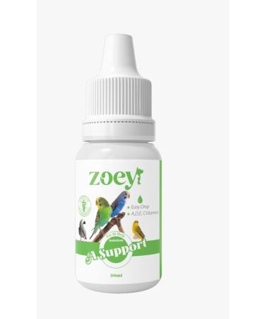 ZOEY PET PRODUCTS A SUPPORT A D E and C Bird Vitamin Support 6-pack