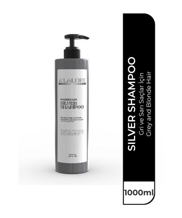 ALALORE Silver / Purple Shampoo - For Gray and Blonde Hair 1000 ml