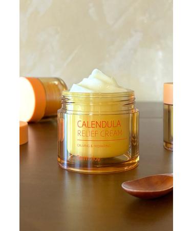 Farmstay Calendula Relief Cream/Vegan Moisturizer for Sensitive and Dry Skin 80 ml - Buy Online on GoSupps.com