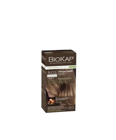 BioKap Nutricolor Delicato Rapid Hair Dye 135 ml | 8.03 Natural Light Blonde