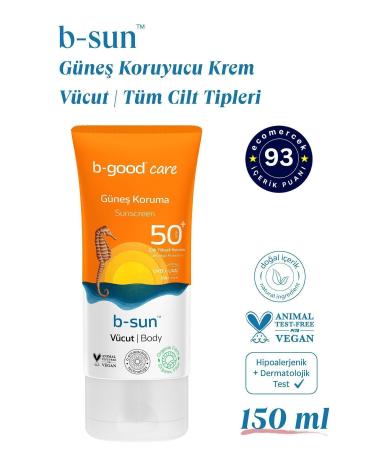 b-good care Adult Sun Cream SPF 50+ Body 150 ml