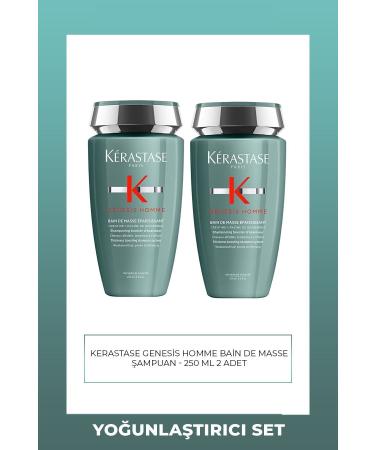Kerastase Genesis Homme Bain de Force Quotidien Strengthening Shampoo 250 ml 2 Pieces