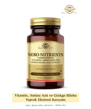 Solgar Nero Nutrients 30 Capsules