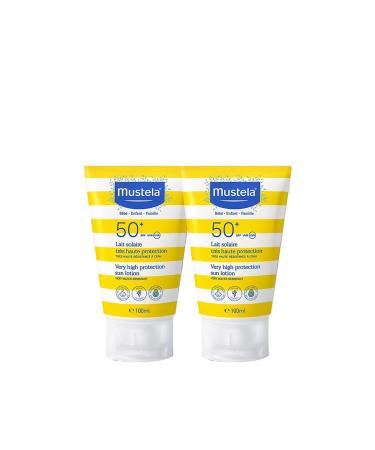 Mustela SPF 50+ Very High Protection Factor Sun Lotion 100 ml 2 Pieces