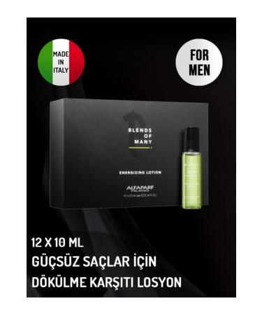 Alfaparf Blends Of Many Anti-Loss Lotion For Men's Weak Hair 12 10 ml - Buy Online on GoSupps.com