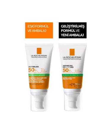 La Roche Posay Anthelios Anti Shine Dry Touch Finish Mattifying Effect Gel Cream Spf50 50 ml 2 Pcs - Buy Online on GoSupps.com