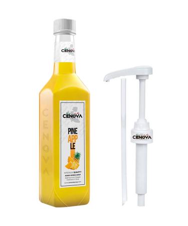 Genoa Pineapple Coffee-Cocktail Syrup 1000 ML Gourmet Series - Pump Included