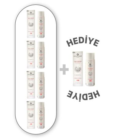 Dermomed Dermo-med Clinical Hair Repair Shampoo 250 Ml (4 PIECES + 1 GIFT)