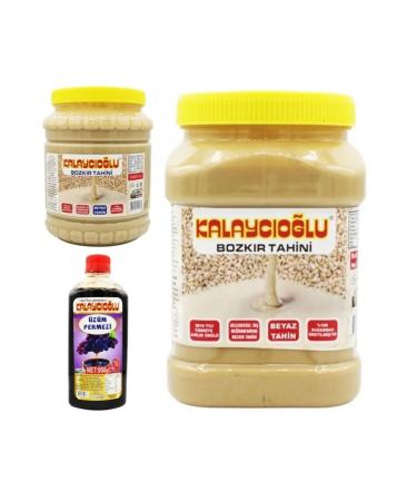Kalayc o lu Bozk r White Tahini 1900 gr - Bozk r White Tahini 935 gr - Grape Molasses 950 gr