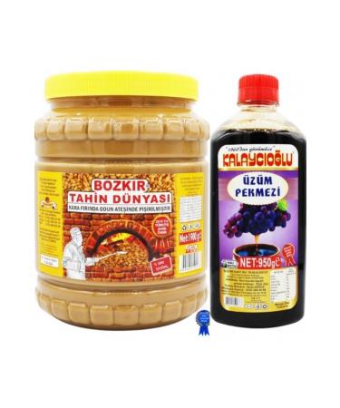 Kalayc o lu Bozk r Double Roasted Tahini 1900 gr - Grape Molasses 950 gr