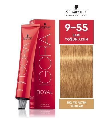Igora Royal Beige Shades 9-55 Blonde - Intense Gold Hair Dye 60ml