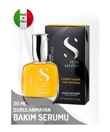 Alfaparf Semi Di Lino Sublime Cristalli Liquidi Leave-In Care Serum 30 ml - Buy Online on GoSupps.com