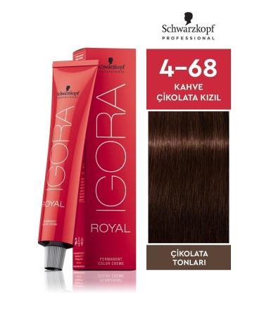 Igora Royal 4-68 Brown Chocolate Red Hair Dye 60ml