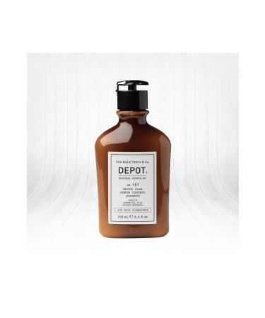 DEPOT No. 107 White Clay Sebum Control Shampoo for Oily Scalp 250 Ml