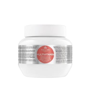 Kallos Cosmetics Multivitamin Energizing Hair Care Mask with Ginseng Extract and Avocado Oil 275ml