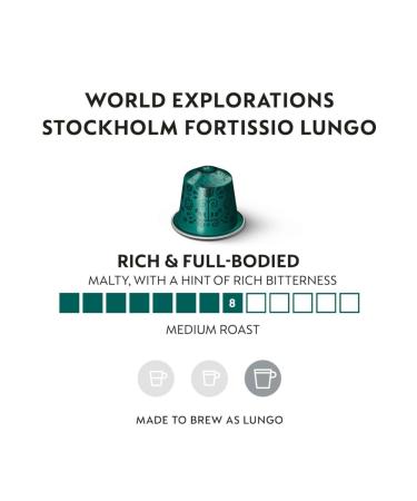 Nespresso Stockholm Fortissio Lungo 5 Box (50 Capsules) - Buy Online on GoSupps.com
